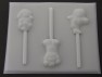 355sp Dorie the Explorer Boot and Friend Chocolate or Hard Candy Lollipop Mold